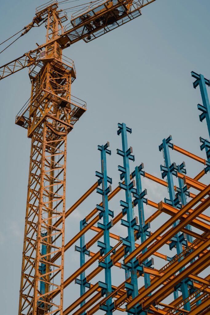 Yellow And Blue Crane Tower 683x1024