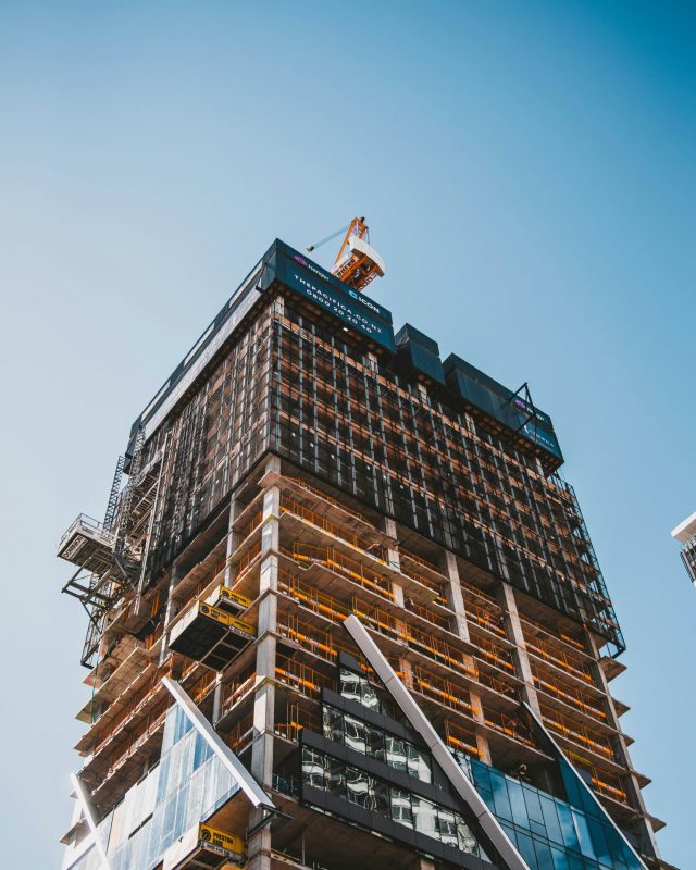 Brown and Grey building under construction